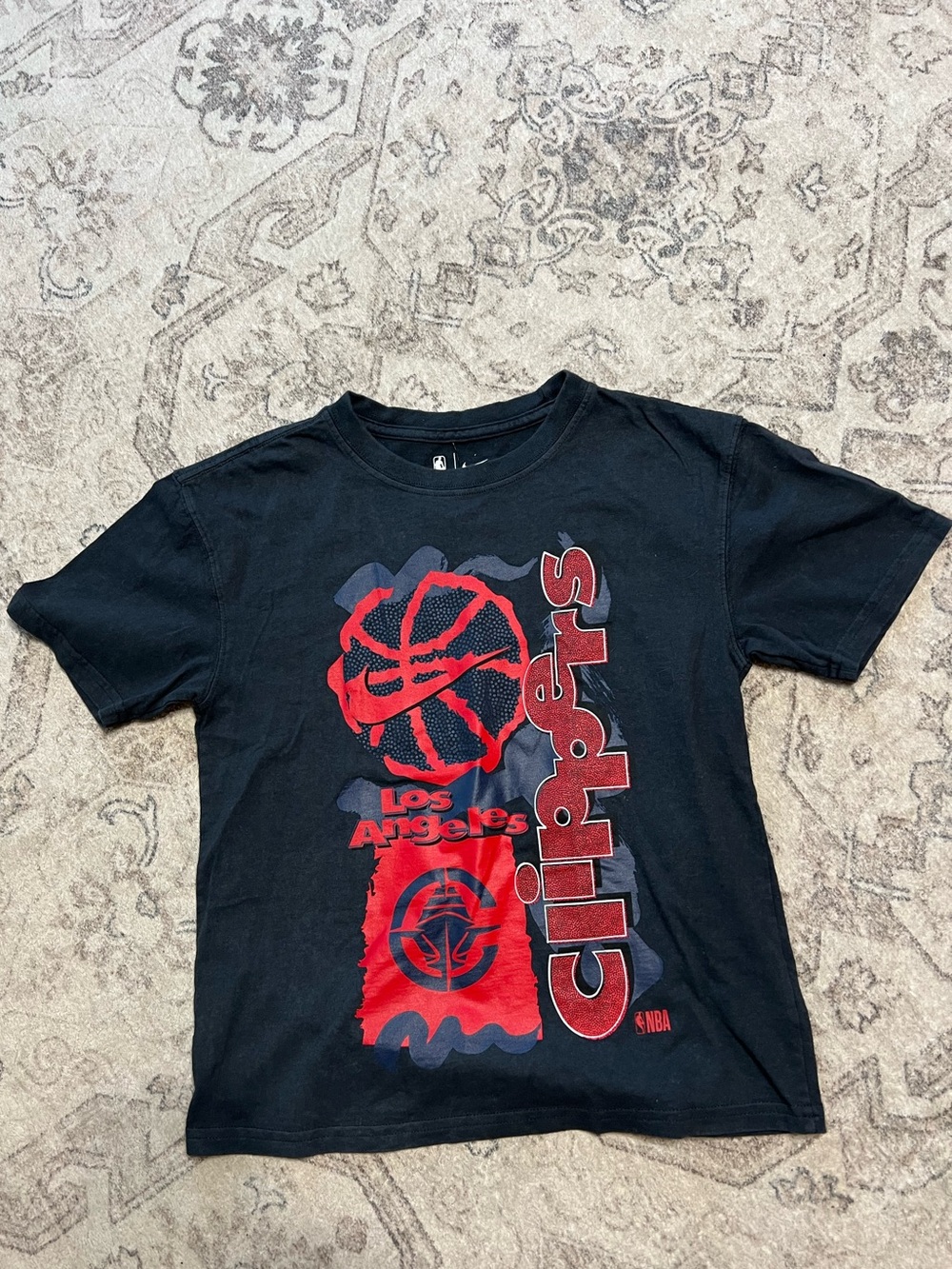 Nike Youth Los Angeles Clippers Black OGC Max90 Short Sleeve T-Shirt